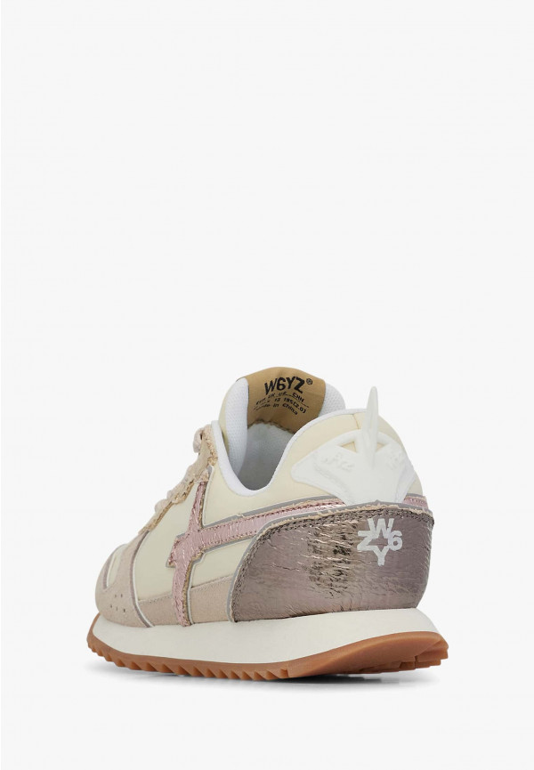 W6yz Sneakers in tessuto tecnico e suede Beige -JET-J In Linea