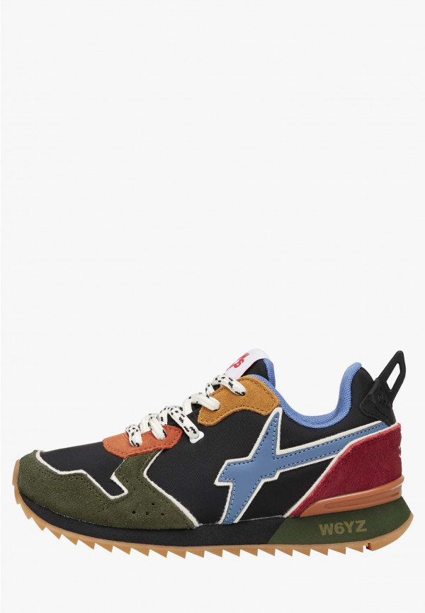 W6yz Sneakers in tessuto tecnico e suede Militare -JET-J
