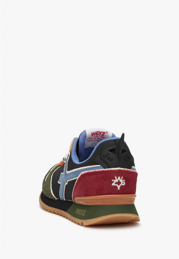 W6yz Sneakers in tessuto tecnico e suede Militare -JET-J Vendita