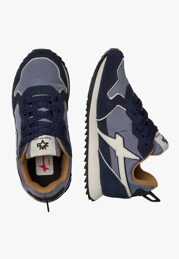 W6yz Sneakers in tessuto tecnico e suede Navy -JET-J Promozione