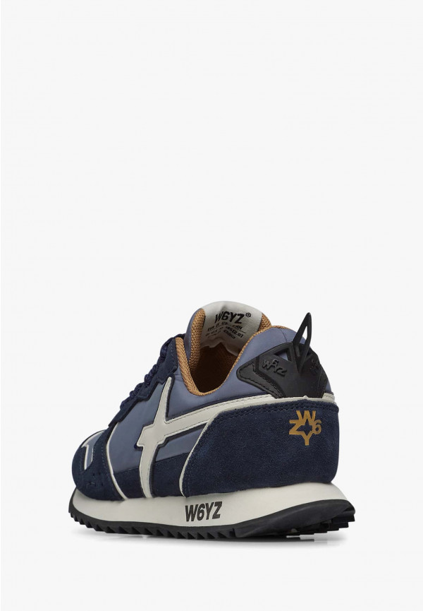 W6yz Sneakers in tessuto tecnico e suede Navy -JET-J Promozione