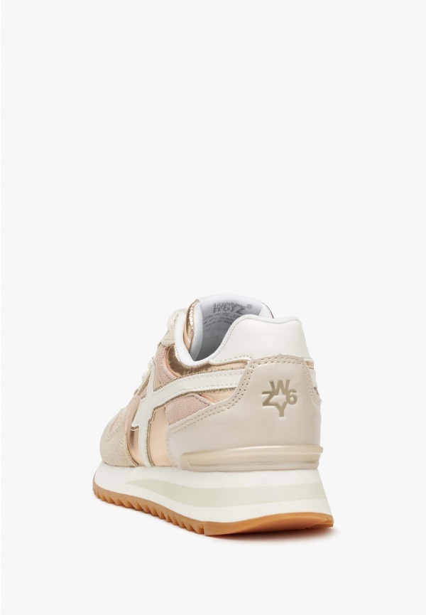 W6yz Sneakers in suede e tessuto tecnico Beige -YAK-J Pezzi Unici