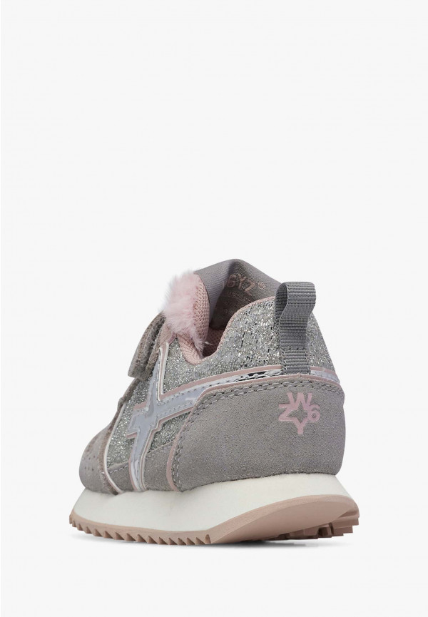 W6yz Sneaker in tessuto tecnico e suede Argento -JET-BABY Fino Al -60%