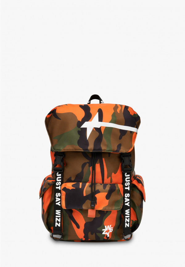 W6yz Zaino con stampa camouflage Arancione -BOOST Shopping Online