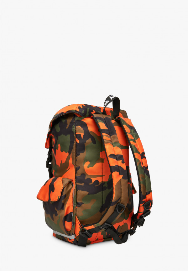 W6yz Zaino con stampa camouflage Arancione -BOOST Shopping Online