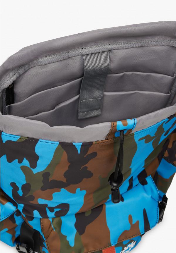 W6yz Zaino con stampa camouflage Azzurro -BOOST Affare Del Giorno