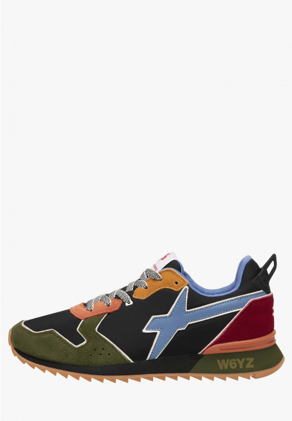 W6yz Sneakers in tessuto tecnico e suede Militare -JET-M