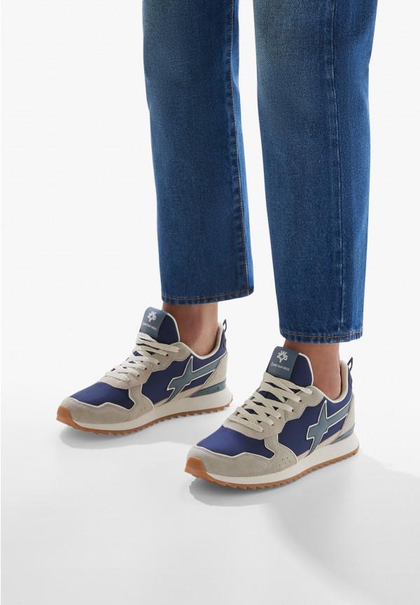 W6yz Sneakers in tessuto tecnico e suede Beige -JET-M Convenienza