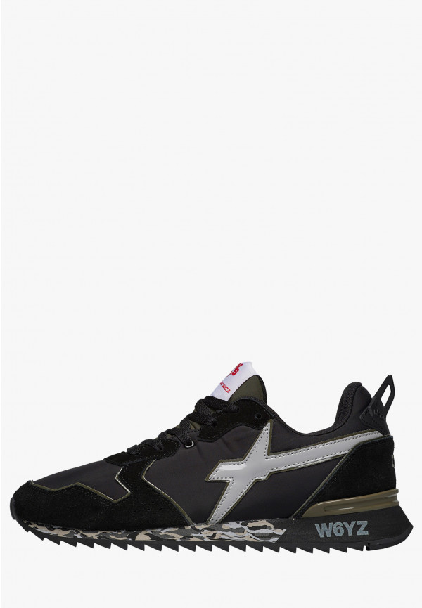 W6yz Sneakers in tessuto tecnico e suede Nero -JET-M