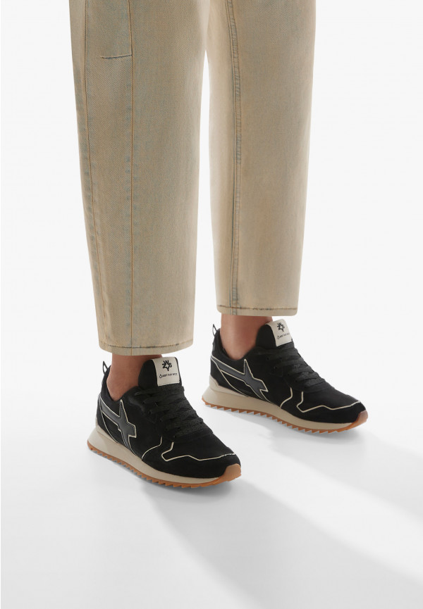 W6yz Sneakers in suede Nero -JET-M Presa