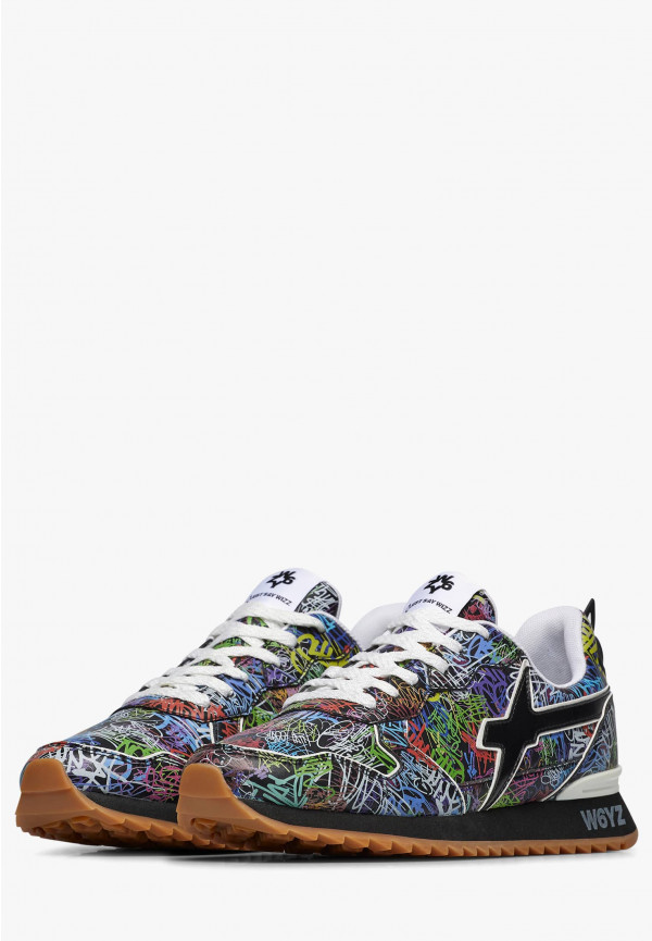 W6yz Sneakers in ecopelle Nero -JET-M Sconto