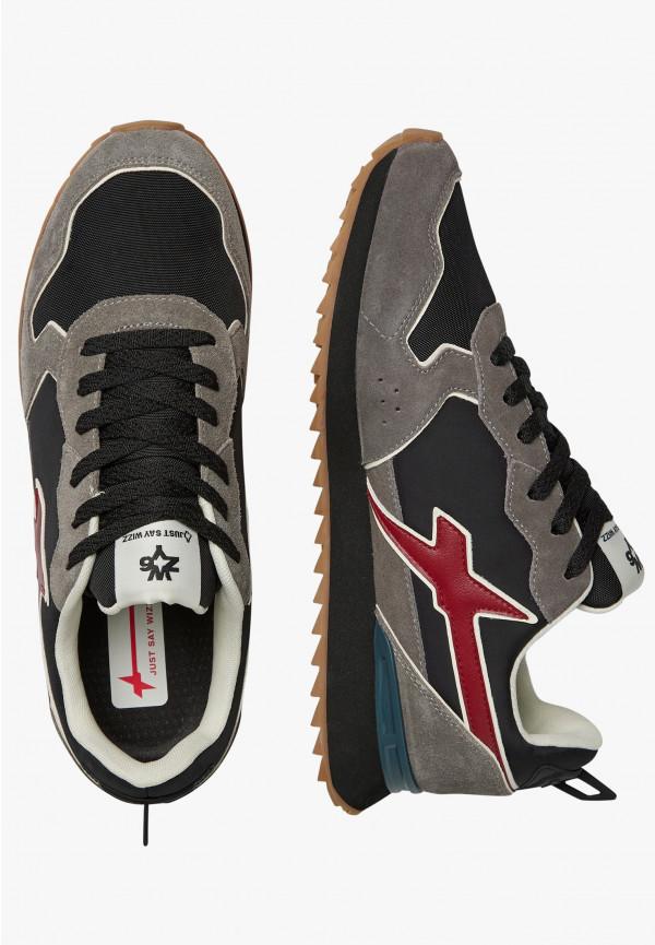 W6yz Sneakers in tessuto tecnico e suede Antracite -JET-M Economico