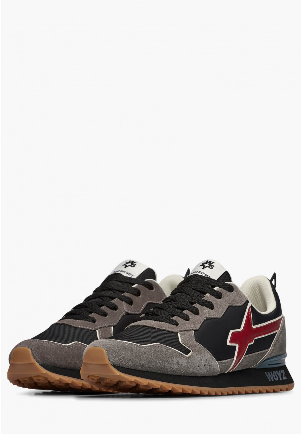 W6yz Sneakers in tessuto tecnico e suede Antracite -JET-M Economico