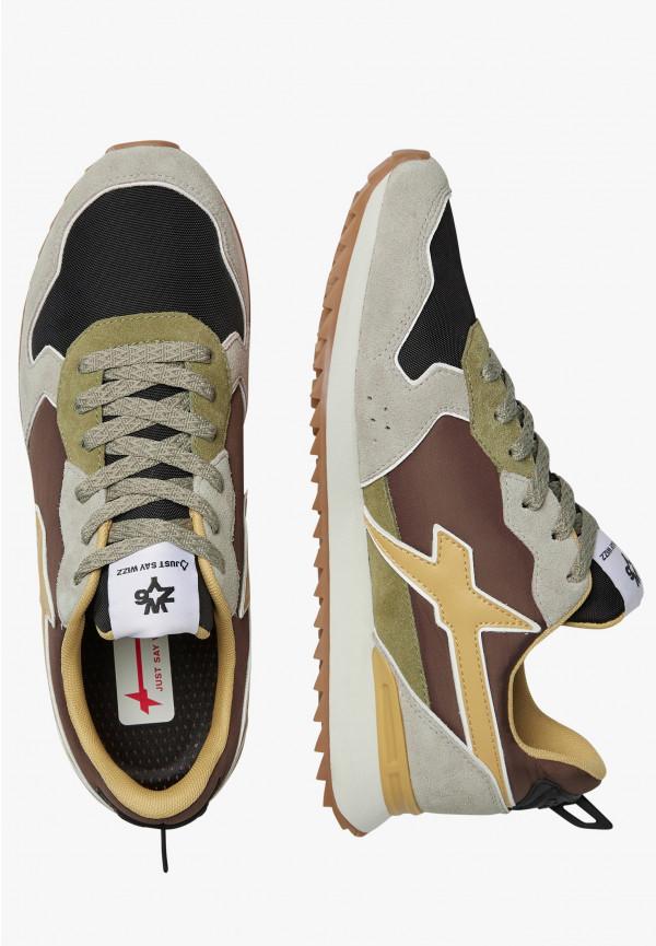 W6yz Sneakers in tessuto tecnico e suede Tortora -JET-M Online