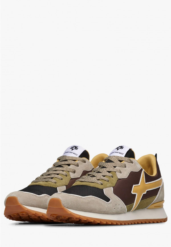 W6yz Sneakers in tessuto tecnico e suede Tortora -JET-M Online