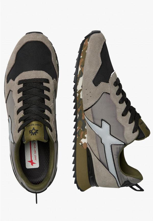 W6yz Sneakers in tessuto tecnico e suede Grigio-Nero -JET-M Outlet