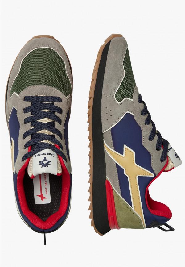 W6yz Sneakers in tessuto tecnico e suede Grigio-Blu -JET-M Offerte