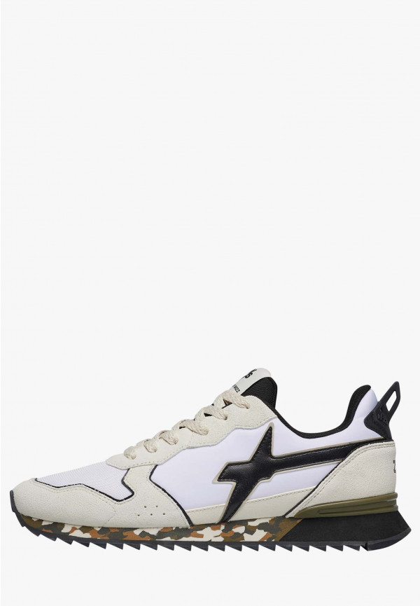 W6yz Sneakers in tessuto tecnico e suede Beige-Nero -JET-M