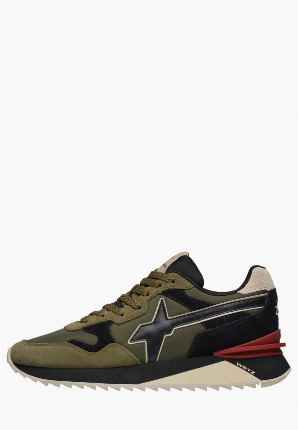 W6yz Sneakers in tessuto tecnico e suede Militare -YAK-M