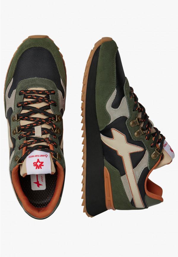 W6yz Sneakers in suede e tessuto tecnico Militare -YAK-M Moda