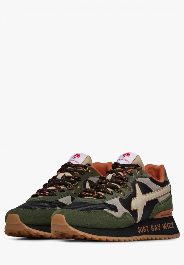 W6yz Sneakers in suede e tessuto tecnico Militare -YAK-M Moda