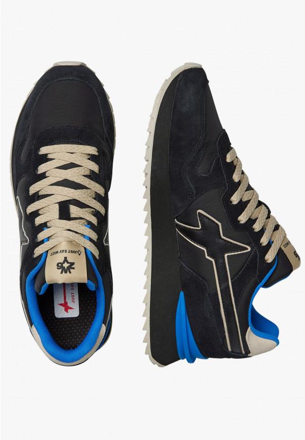 W6yz Sneakers in tessuto tecnico e suede Nero -YAK-M Italy