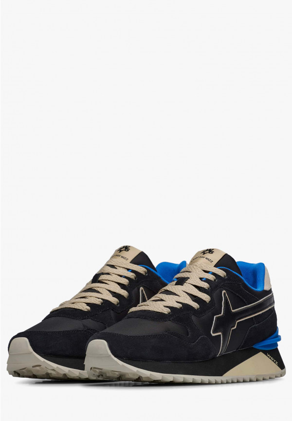 W6yz Sneakers in tessuto tecnico e suede Nero -YAK-M Italy