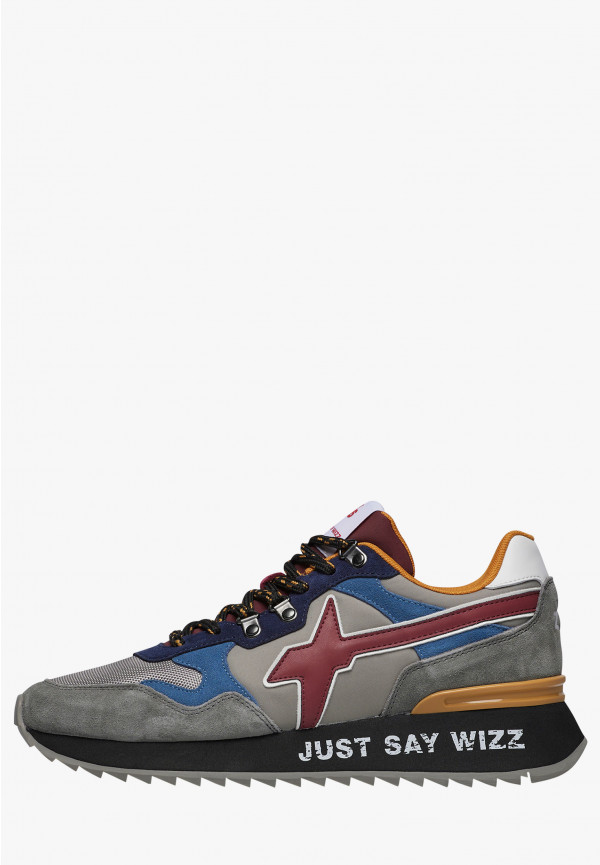W6yz Sneakers in suede e tessuto tecnico Antracite -YAK-M
