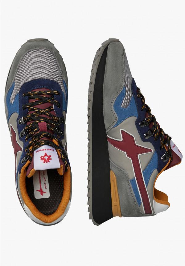 W6yz Sneakers in suede e tessuto tecnico Antracite -YAK-M Italia