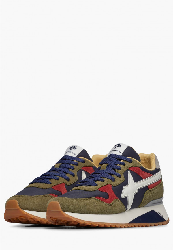 W6yz Sneakers in tessuto tecnico e suede Blu scuro -YAK-M 2025