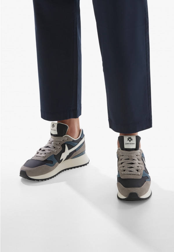 W6yz Sneakers in tessuto tecnico e suede Grigio -YAK-M In Linea