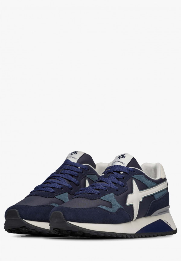 W6yz Sneakers in tessuto tecnico e suede Navy -YAK-M Qualità