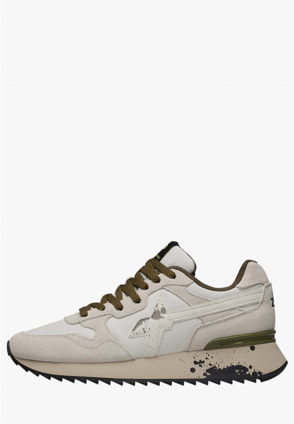 W6yz Sneakers in tessuto tecnico e suede Bianco -YAK-M Pezzi Unici