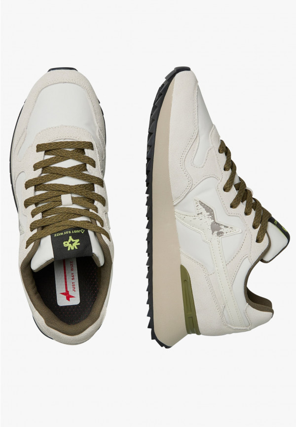 W6yz Sneakers in tessuto tecnico e suede Bianco -YAK-M Pezzi Unici