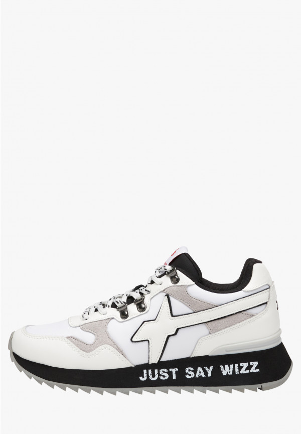 W6yz Sneakers in ecopelle e tessuto tecnico Bianco -YAK-M Qualità Garantita