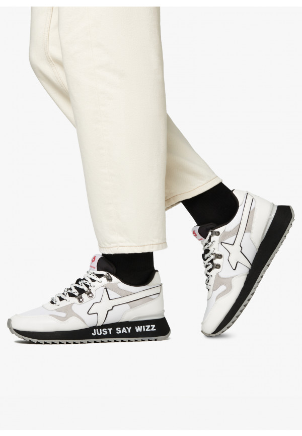 W6yz Sneakers in ecopelle e tessuto tecnico Bianco -YAK-M Qualità Garantita
