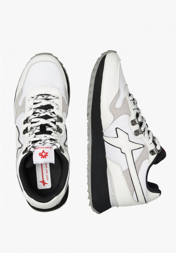 W6yz Sneakers in ecopelle e tessuto tecnico Bianco -YAK-M Qualità Garantita