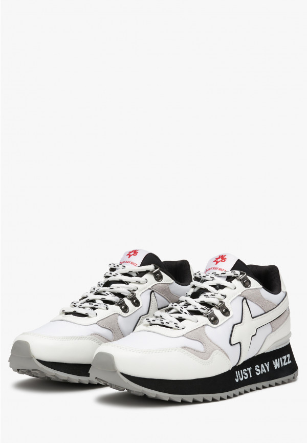 W6yz Sneakers in ecopelle e tessuto tecnico Bianco -YAK-M Qualità Garantita