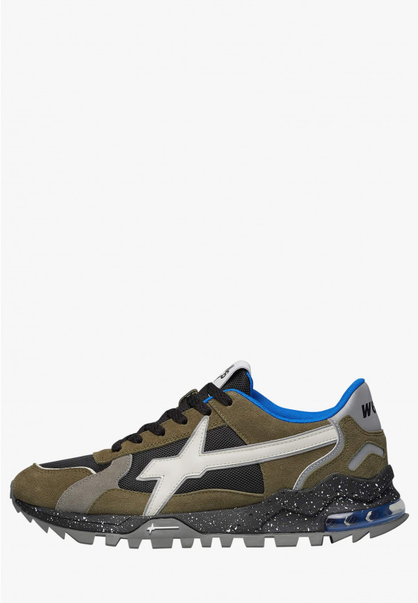 W6yz Sneakers in suede e tessuto tecnico Militare -BREEZE 3-M Negozi Online