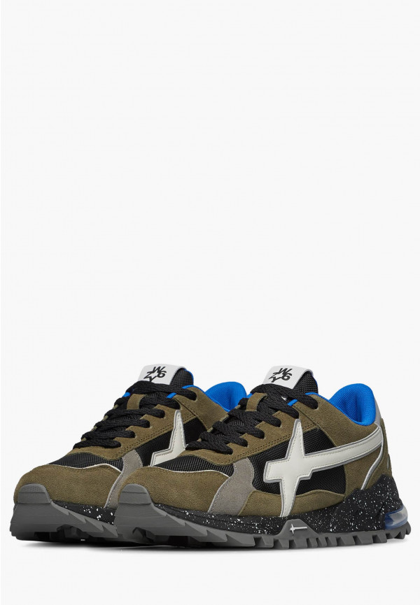 W6yz Sneakers in suede e tessuto tecnico Militare -BREEZE 3-M Negozi Online