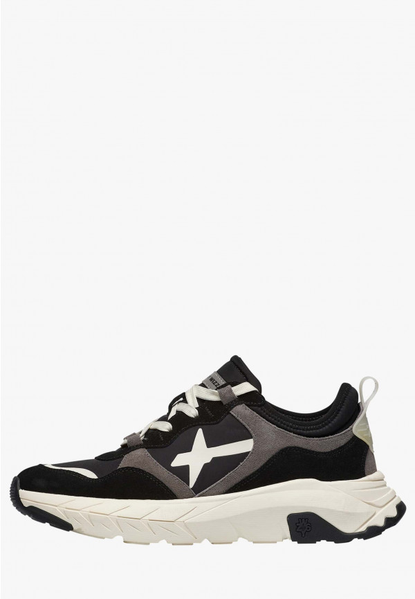 W6yz Sneakers in suede e tessuto tecnico Nero -NEXT-M Fino Al -60%