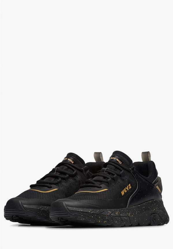 W6yz Sneakers in ecopelle e tessuto tecnico Nero -WILL-M Sottocosto