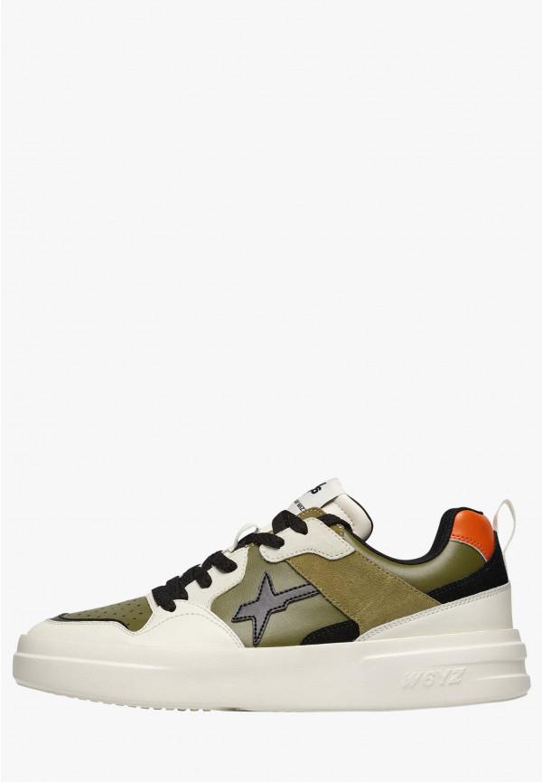 W6yz Sneakers in ecopelle e suede Militare -BOND 2-M Novità