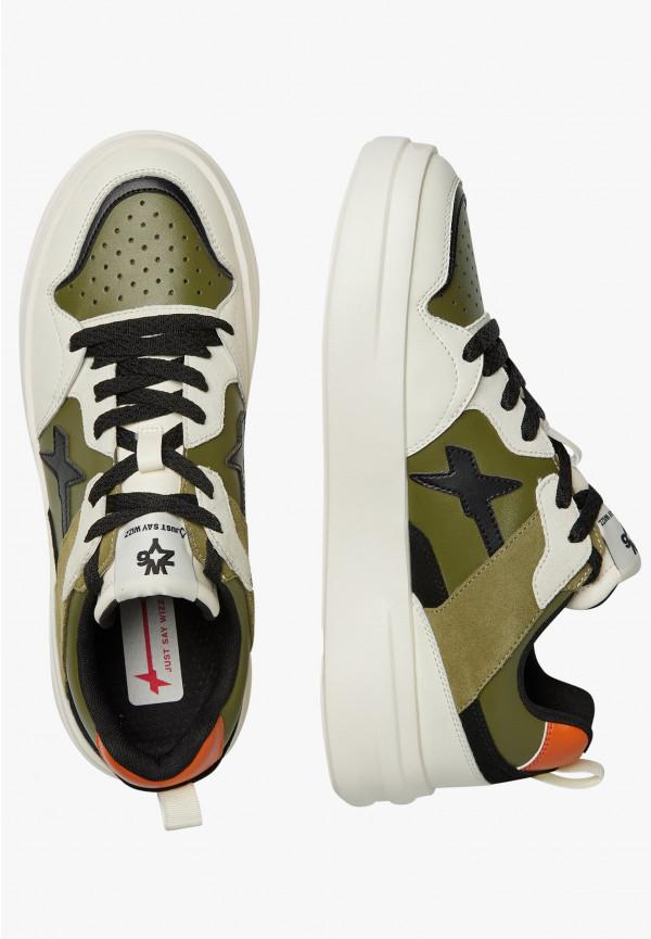 W6yz Sneakers in ecopelle e suede Militare -BOND 2-M Novità