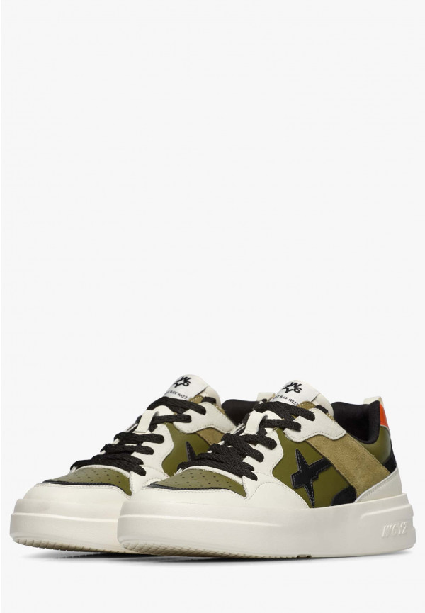 W6yz Sneakers in ecopelle e suede Militare -BOND 2-M Novità