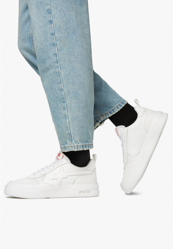 W6yz Sneakers in pelle Bianco -BOND-UNI Offerta