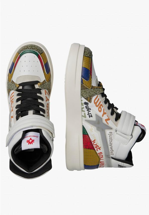 W6yz Sneakers alla caviglia in pelle Bianco -Q-UNI Economico
