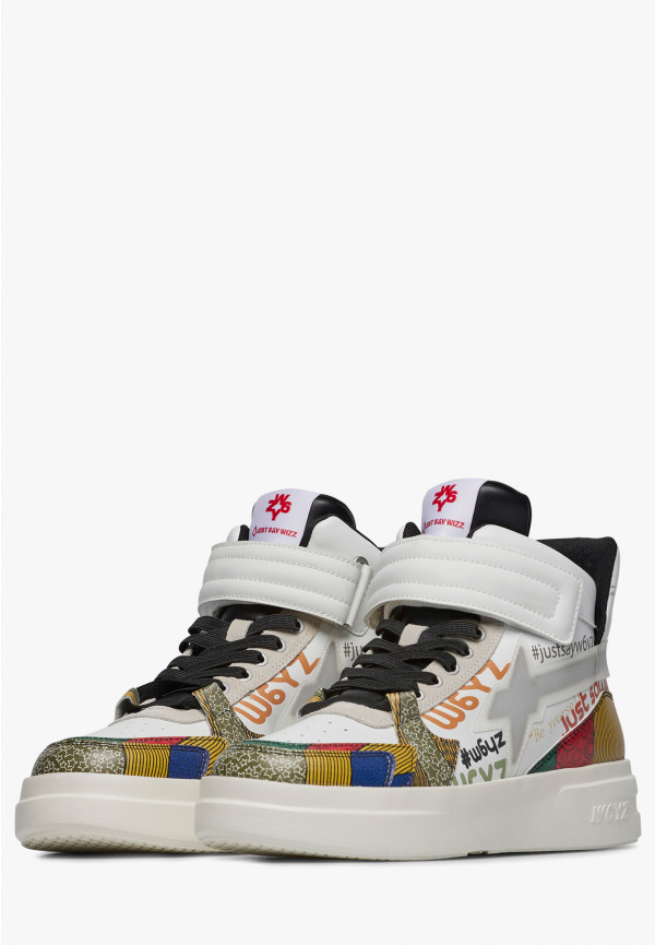 W6yz Sneakers alla caviglia in pelle Bianco -Q-UNI Economico