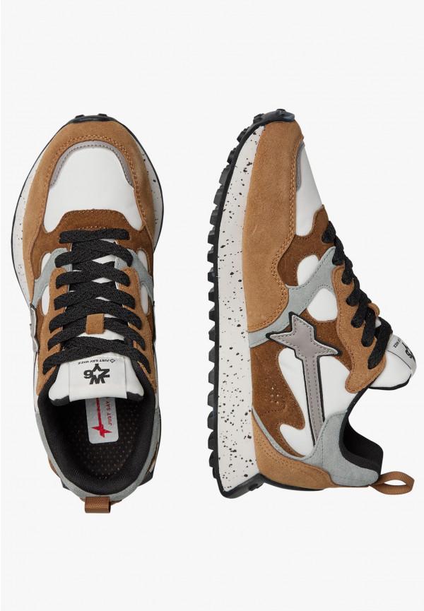 W6yz Sneakers in suede e tessuto tecnico Marrone -LOOP-W Outlet