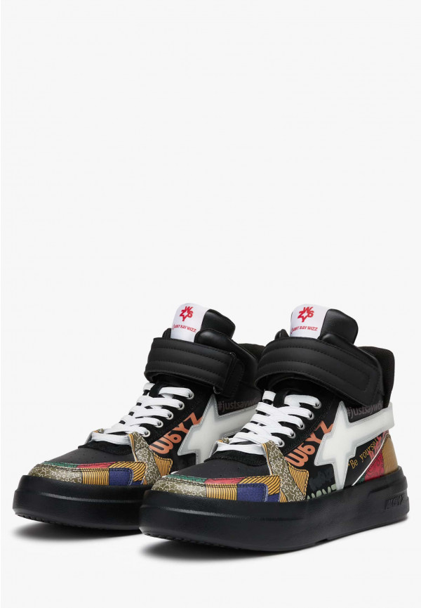 W6yz Sneakers alla caviglia in pelle Nero -Q-UNI Saldi